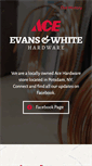 Mobile Screenshot of evanswhite.com